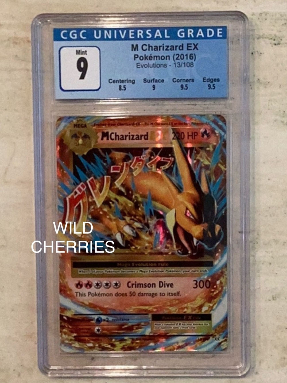 Pokemon Mega Charizard EX 2016 XY Evolutions 13/108 Holo CGC 9 TCG #13 Subgrades